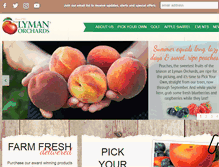 Tablet Screenshot of lymanorchards.com